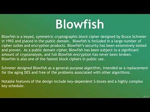 9 AES, Blowfish, and Twofish