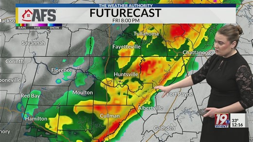 Thursday's midday forecast (1/15/2026)