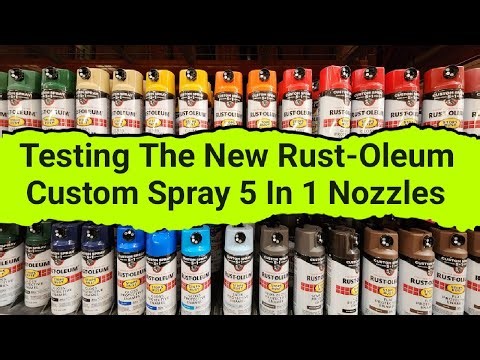 Testing The New Rust-Oleum Custom Spray 5 In 1 Nozzle Spray Cans