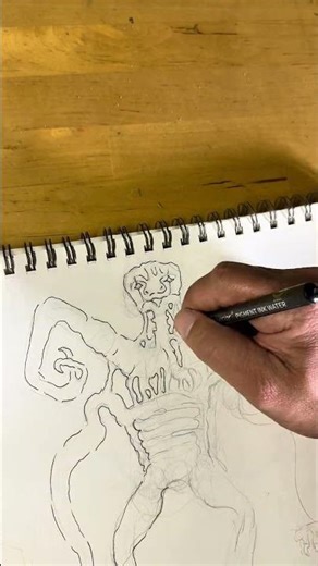 Drawing Xaltheron | Multidimensional Horror Time-Lapse #drawing #artdrawing #sketch