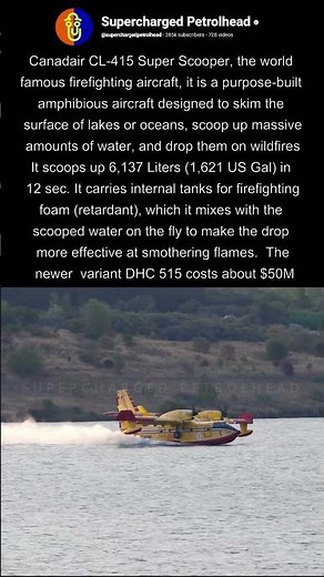 Canadair firefighting aircraft