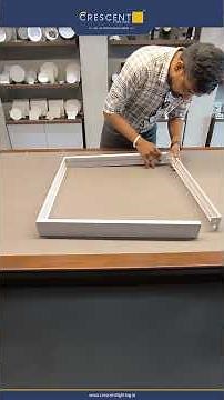 Assembling 2×2 LED Panel Light with Surface Frame | Easy Installation Guide | Crescent Lighting