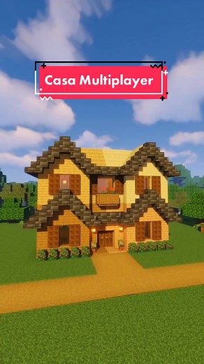 Survival Multiplayer House for 4 People in Minecraft