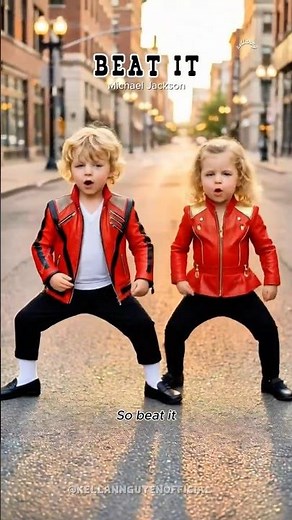 Beat It (Lyrics) – Michael Jackson | Cute Kids Dancing #lyrics #80smusic #80songs #happydance