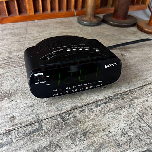Vintage Sony ICF-C212 AM/FM Clock Radio Tested - Works - Etsy