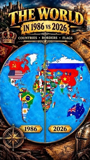 World Map: THEN vs NOW 🌍 | 1986 vs 2026 | How the World Changed #worldmap #worldhistory #countries