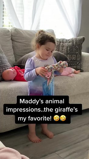I never knew what noise a giraffe made! 😂 #cutetoddler #animalnoises #grow #fyp #giraffe #elephant #monkey | Mary T. Pierson