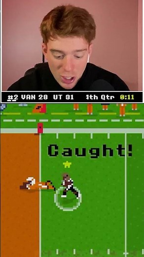 The nerves got to him... #retrobowlcollege