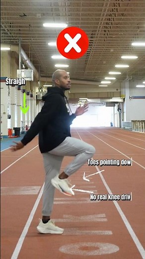 A-skip drill done wrong vs right #training #athletics #shorts