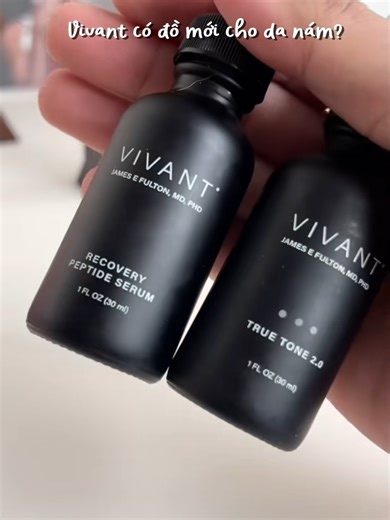 THÂM NÁM, THÂM SAU MỤN, DA KHÔNG ĐỀU MÀU... - ĐÂY LÀ COMBO BẠN NÊN THỬ? ️🎯 Beauty Blogger Vũ Thái Hà chia sẻ về một routine giảm thâm sạm, nám và phục hồi da theo hướng khoa học với bộ đôi True Tone 2.0 & Recovery Peptide Serum của Vivant.