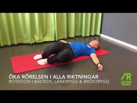 Liggande övningar vid ryggsmärta i ländryggen
