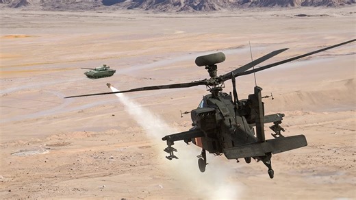 Feared US AH-64 Demolishing Tanks with Scary Missiles in Desert