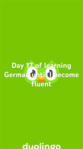 Day 17 of learning German until I become fluent