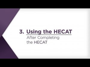 After Completing the HECAT