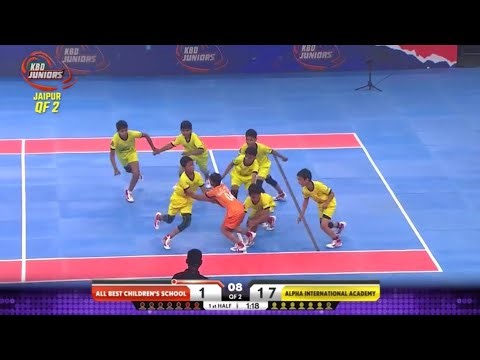 Alpha Intl. Academy vs All Best Children's School QF2 Kabaddi Match Highlights | KBD Juniors 2023