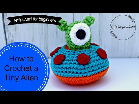 Alien Amigurumi Crochet Tutorial Part 1 - Beginners Amigurumi Tutorial