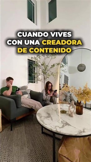 Cuando vives con una creadora de contenido