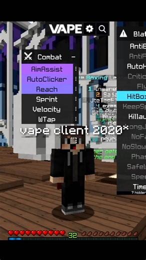 vape ghost client glow up (2020-2026) #shorts #fyp #minecraft