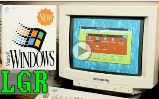 【LGR】Windows3.1安装＆体验! 中文字幕