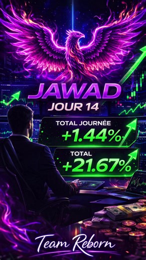 Jour 14 de Jawad : 21,67% de rendement en mode automatique #reborn_system #gojoitachi #tradingautomatique #disciplinefinancière #changerdevie
