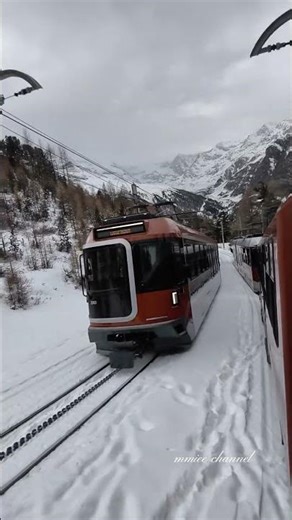 瑞士Zermatt 冬季火车之旅｜雪山环绕，直奔 Matterhorn 🚆❄️ Switzerland Winter Train Ride in Zermatt to the Matterhorn