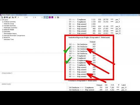 الصدق التمييزي لنموذج التحليل التوكيدي Lesson 141: Discriminant validity #SPSS: