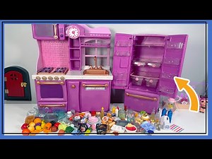 ASMR 🍳 Organizing my Purple Kitchen - Our Generation | Mini Food | No Talking
