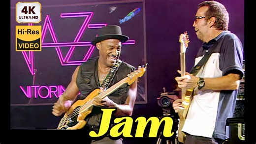 Eric Clapton【互飚Solo】大师们玩疯了，EC场边拚命吹口哨！97年 4KHi-Res高音质