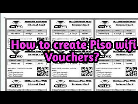 How to Generate Vouchers in piso wifi (LPB piso wifi)