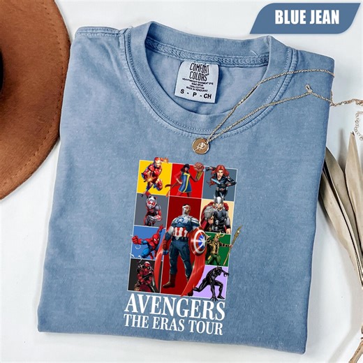 Avengers the Eras Tour Shirt, Marvel Super Heroes Shirt, Captain America, Ironman, Spider-man Shirt, Family Matching Tee, Marvel Movie Gift - Etsy