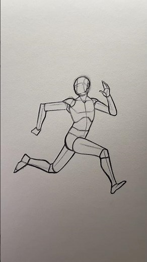 How to Draw a Running Pose Pt2 ⭐️Tutorial⭐️ #art #artist #tutorial #howtodraw #drawing #run #running