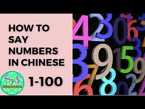 61 How To Say Numbers (1-100) in Chinese, Chinese Vocabulary