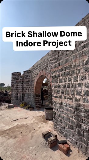 Rohtak Domes | Roof Design 🧱 on Instagram: "Presenting our structurally engineered shallow brick dome constructed in Indore a blend of traditional masonry techniques and modern construction precision. This construction technique not only enhances structural performance but also showcases skilled craftsmanship and precision. A perfect combination of economy, strength, and architectural beauty - built to stand for generations. ☎️9896485304 @jainarain_jangra @naveen_jangra_dome @ajayx_29 Thanks @a