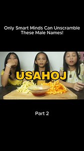 12K views · 98 reactions | #2 Unscramble These Common Boy Names! #letterscramble #guessinggame | Nitch & Fam | Facebook