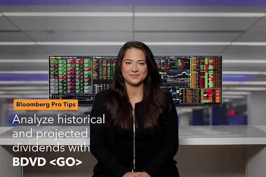 Bloomberg Pro Tips: Analyze historical and projected dividends with BDVD | Insights | Bloomberg Professional Services