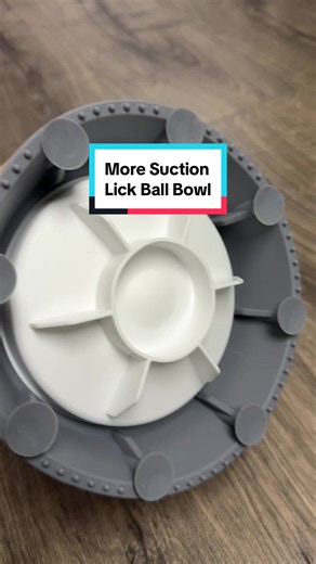 Improved Suction Lick Ball Bowl for Dog Enrichment