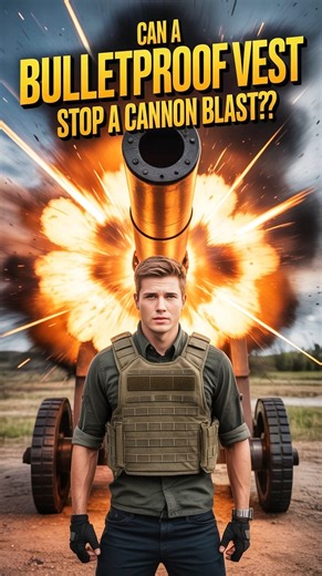 Can a bulletproof jacket stop a cannon blast? #foryou | Dark Fact