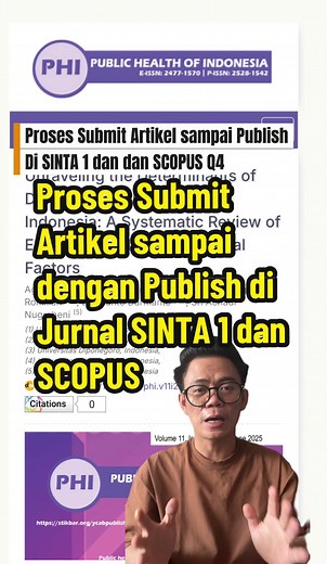 Panduan Submit Artikel ke Jurnal SINTA 1 dan SCOPUS