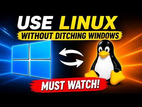 You can actually use Linux WITHOUT ditching Windows