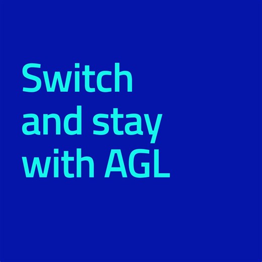 Looking for an electricity deal? Switch to AGL online & stay and we’ll load you up with $100 in bill credits.* *𝗬𝗼𝘂 𝗺𝘂𝘀𝘁 𝘀𝘁𝗮𝘆 𝘄𝗶𝘁𝗵 𝗔𝗚𝗟 𝗮𝘁 𝘁𝗵𝗲 𝘀𝗮𝗺𝗲 𝗮𝗱𝗱𝗿𝗲𝘀𝘀 𝗳𝗼𝗿 𝟵𝟬 𝗱𝗮𝘆𝘀 𝗳𝗿𝗼𝗺 𝘁𝗵𝗲 𝘀𝘁𝗮𝗿𝘁 𝗼𝗳 𝘁𝗵𝗲 𝗲𝗹𝗲𝗰𝘁𝗿𝗶𝗰𝗶𝘁𝘆 𝗽𝗹𝗮𝗻 𝘁𝗼 𝗿𝗲𝗰𝗲𝗶𝘃𝗲 𝘁𝗵𝗶𝘀 𝗰𝗿𝗲𝗱𝗶𝘁. $100 one-off credit for online sign-up to selected AGL electricity plans for new and moving residential customers in areas where AGL operates. Credit amounts are GST inclusive,