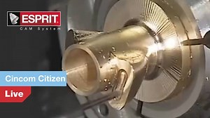 1.3K views · 63 reactions | Lavorazione spettacolare di ESPRIT CAM su una fantina mobile Citizen (Cincom)! ESPRIT sfrutta al massimo le potenzialità della macchina con tempi di programmazione ridotti e post processor certificati. | Esprit CAM Italy | Facebook