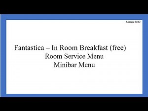 Room Service Fantastica Experience | MSC Meraviglia