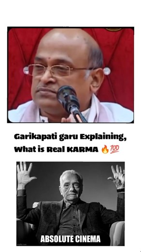 Unique Revanth Yt | Garikapati garu Explaining, what is real karma... ( MANA KARMA NE VADU POVALI ) 👌🏻 #garikapati #garikapatipravachanam... | Instagram