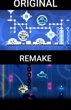 Original vs Remake Geometry Dash Levels Which Looks Cooler?