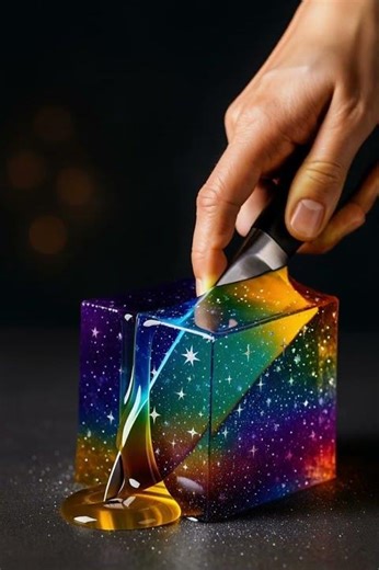 Jelly Cube Cutting | Soft Squishy Sounds & Glossy and Gooey Visuals | ASMR