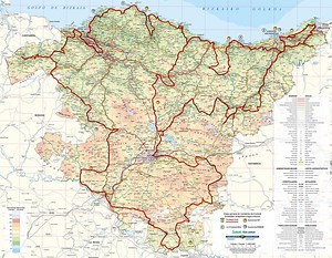 MAPA PAÍS VASCO 2025. Planos para viajes por España.