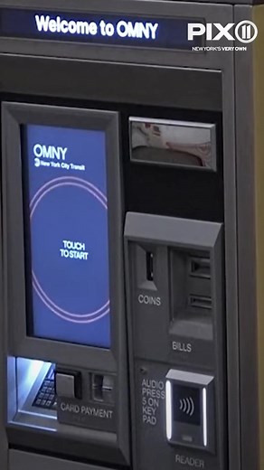 Subway riders can now buy and refill a tap-to-pay OMNY card at vending machines in select subway stations. Read more at the link in bio. #subway #mta #omny #transit #metrocard #vending #train #travel #nyc #newyork #news #localnews #pix11news