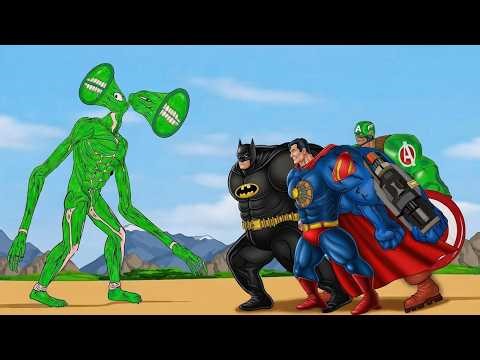 Spider-Man, Batman & Superman clash with aliens to rescue Hulk | An epic superhero battle