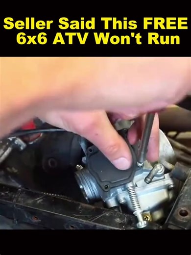 Seller Said This FREE 6x6 ATV Won't Run #polaris #free #fyp #foryou #bike #stroke #seller #fix | Automotive.97890