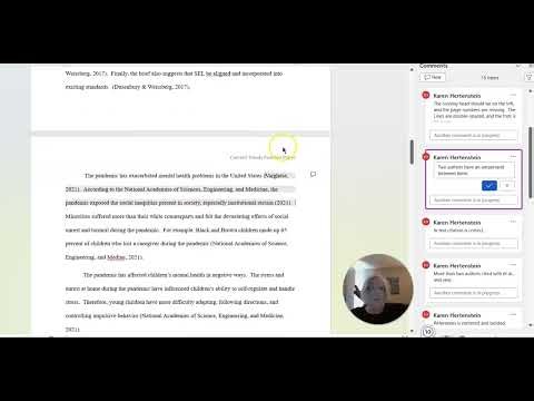 Hertenstein APA Format Critique